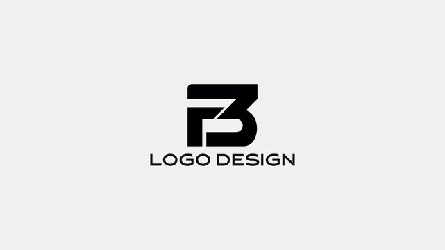 Creative F3 letter logo design in bold black style, modern business monogram for branding, professional company identity, and abstract minimalist symbol template.