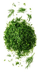 Fresh dill, chopped, isolated