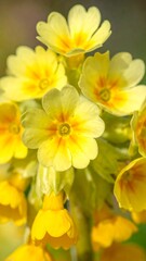 Naklejka premium Close-up of vibrant yellow flowers