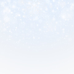 Snowfall glistens with cold, magic, and sparkling winter shine. Ice crystals flash with frosty energy, light, and seasonal glow.