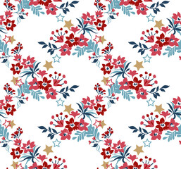 Floral Christmas Pattern - Christmas decorations