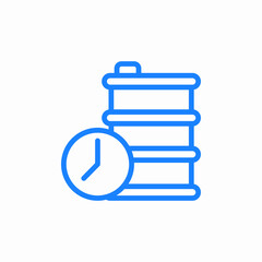 storage time icon sign vector