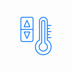 temperature contorls icon sign vector