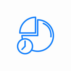 time allocation icon sign vector