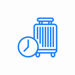 travel time icon sign vector