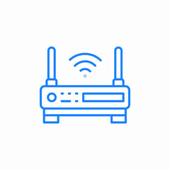 wifi router icon sign vector