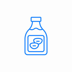 bottle of olive oil icon sign vector