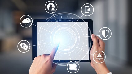 Cyber security protection and cyber security strategies against cyber threats, system hacks,...