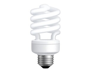 White energy-efficient light bulb