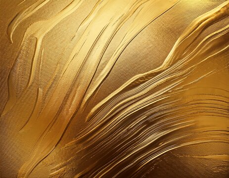luxury golden textured background metallic gold foil surface shimmering brushed metal effect abstract golden wallpaper rich premium backdrop radiant gold material
