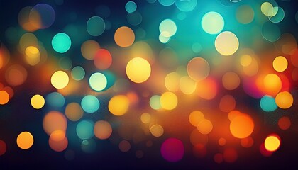 abstract background of colorful bokeh lights