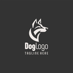 Creative Minimalist Dog Branding Logo