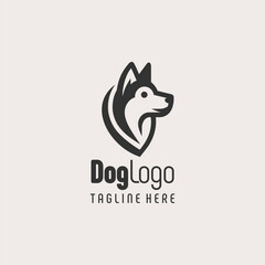 Futuristic Dog Branding Logo Design