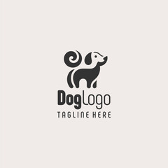 Bold Puppy Dog Logo Symbol