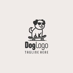 Original Black White Dog Symbol