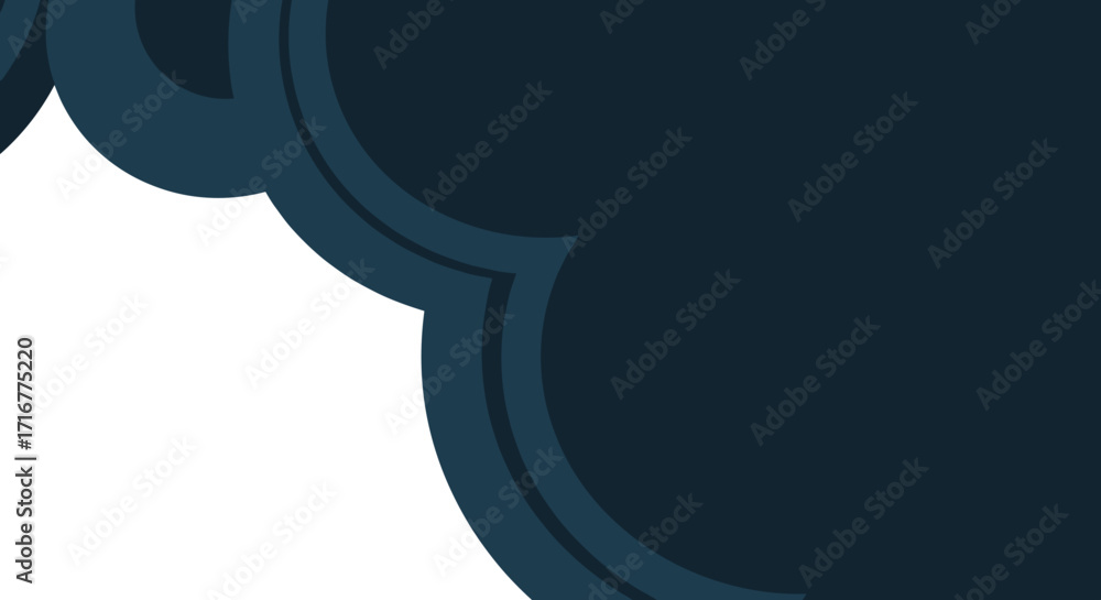 Poster abstract vector background with dark curves on white surface