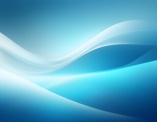 Obraz premium softly glowing light blue gradient transitions into crisp white light blue calm