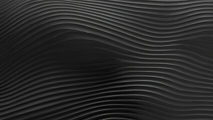Abstract Background for Modern Design and Architectural Projects: 3D Render of Wavy Lines and Textured Surface