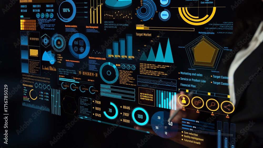 Poster data analytics and big data strategy for real-time analytics, predictive data modeling, business int