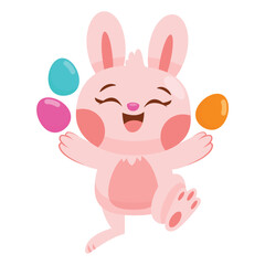 Easter Vector Illustration. Flat Minimal Design. Editable Illustration for Web, Mobile, Print