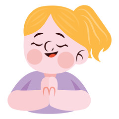 Meditation Vector Illustration. Flat Minimal Design. Editable Illustration for Web, Mobile, Print