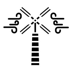 Windmill Vector Icon