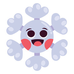 Snow Vector Illustration. Flat Minimal Design. Editable Illustration for Web, Mobile, Print