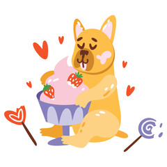 Love Vector Illustration. Flat Minimal Design. Editable Illustration for Web, Mobile, Print