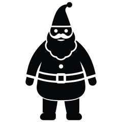 santa full body vector icon