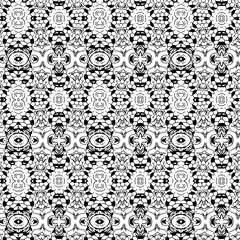 black and white seamless pattern