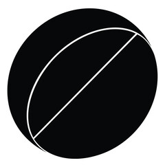 single pill tablet   simple round pill  vector ico