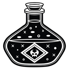 poison bottle vector icon
