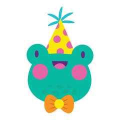 Birthday Vector Illustration. Flat Minimal Design. Editable Illustration for Web, Mobile, Print