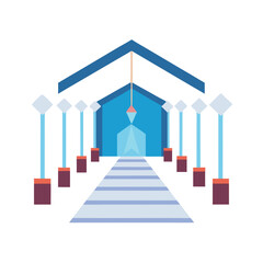 Modern Wedding Hall Mockup with Sleek Interior  