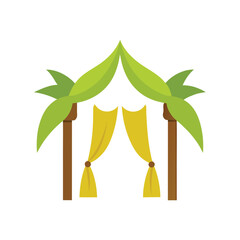 Traditional Wedding Pavilion Made with Banana Trees  