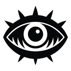 monster eye vector icon