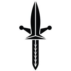 ritual dagger vector icon