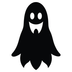 cartoon ghost vector icon