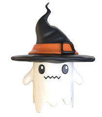 3d adorable ghost character halloween witch hat