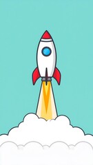 Rocket Launch into Space.