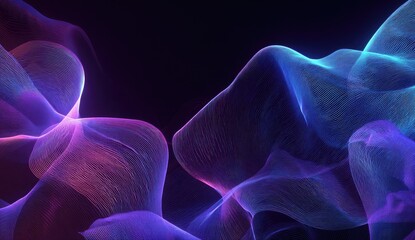 Abstract swirling neon fabric