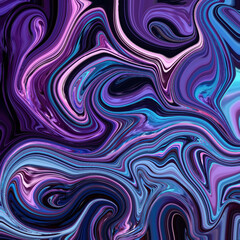 Vibrant abstract swirl in purple and blue tones, fluid marble texture, perfect for modern art, design, and digital backgrounds. Keywords: abstract, swirl, fluid, marble, vibrant.