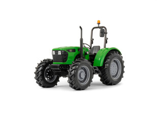 Obraz premium Green tractor isolated on transparent background