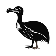 Elegant large flightless bird standing proudly illustration
