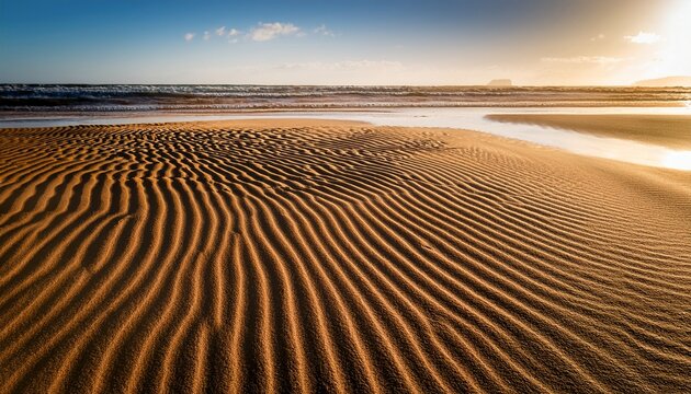 Ripple Marks On Sand