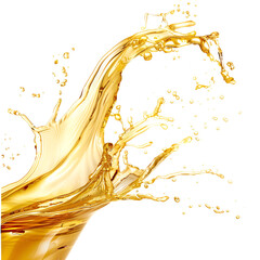 Golden Liquid Splash Against Black Background Keywords: liquid, splash, gold, golden, yellow