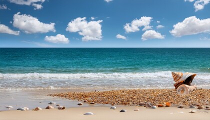 Collecting Seashells By The Beach Coastal Shoreline Nature Scene Isolated On Transparent Background