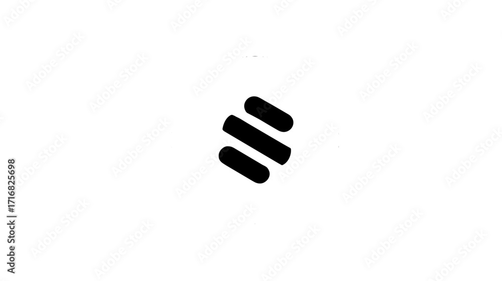 Poster minimal black and white saas logo symbol with abstract vector design
