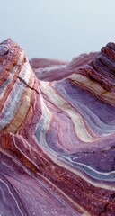 Colorful sandstone formations, desert landscape, geological texture, background sky, travel brochure