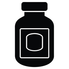 18  vitamin bottle  vector icon